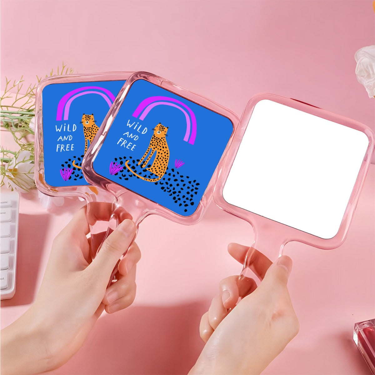 Wild And Free Handheld Mirror