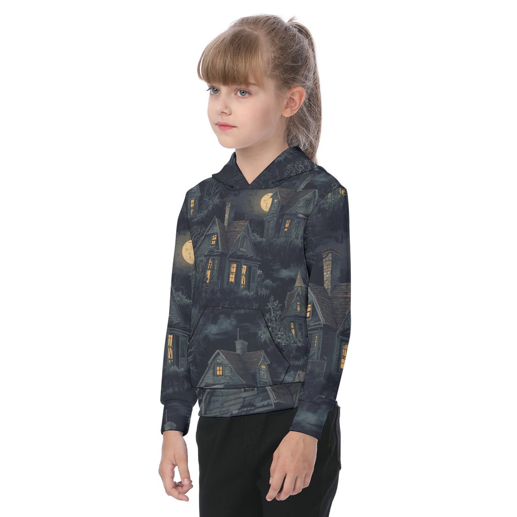 Spooky House Oversized Kid's Hoodie
