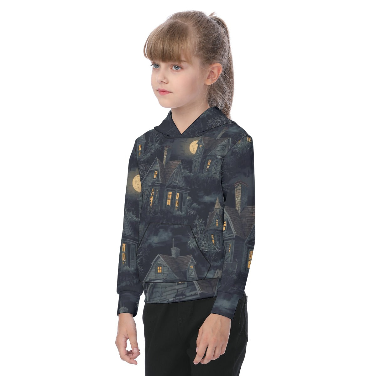 Spooky House Oversized Kid's Hoodie