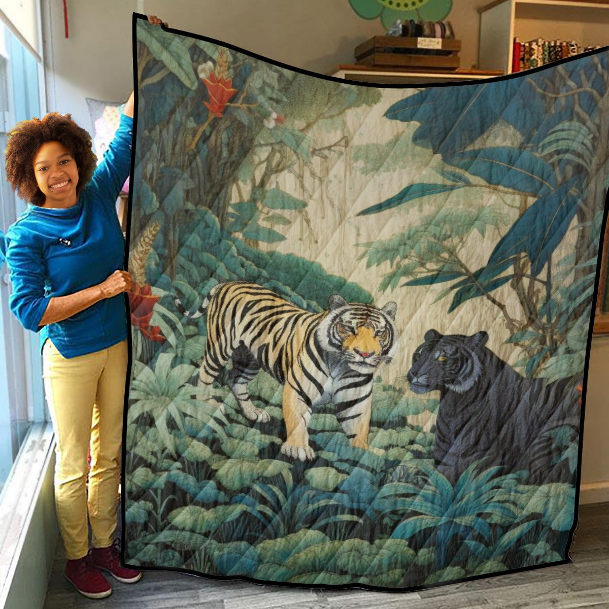 Majestic Tiger Wilderness Quilt