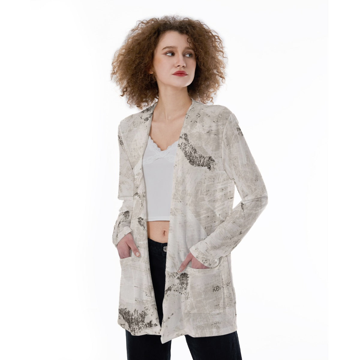 White Wash Women's Cover With Pocket