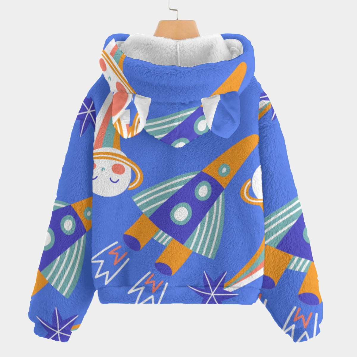 Outer Space Hoodie Bear - Kids Fleece with Ears