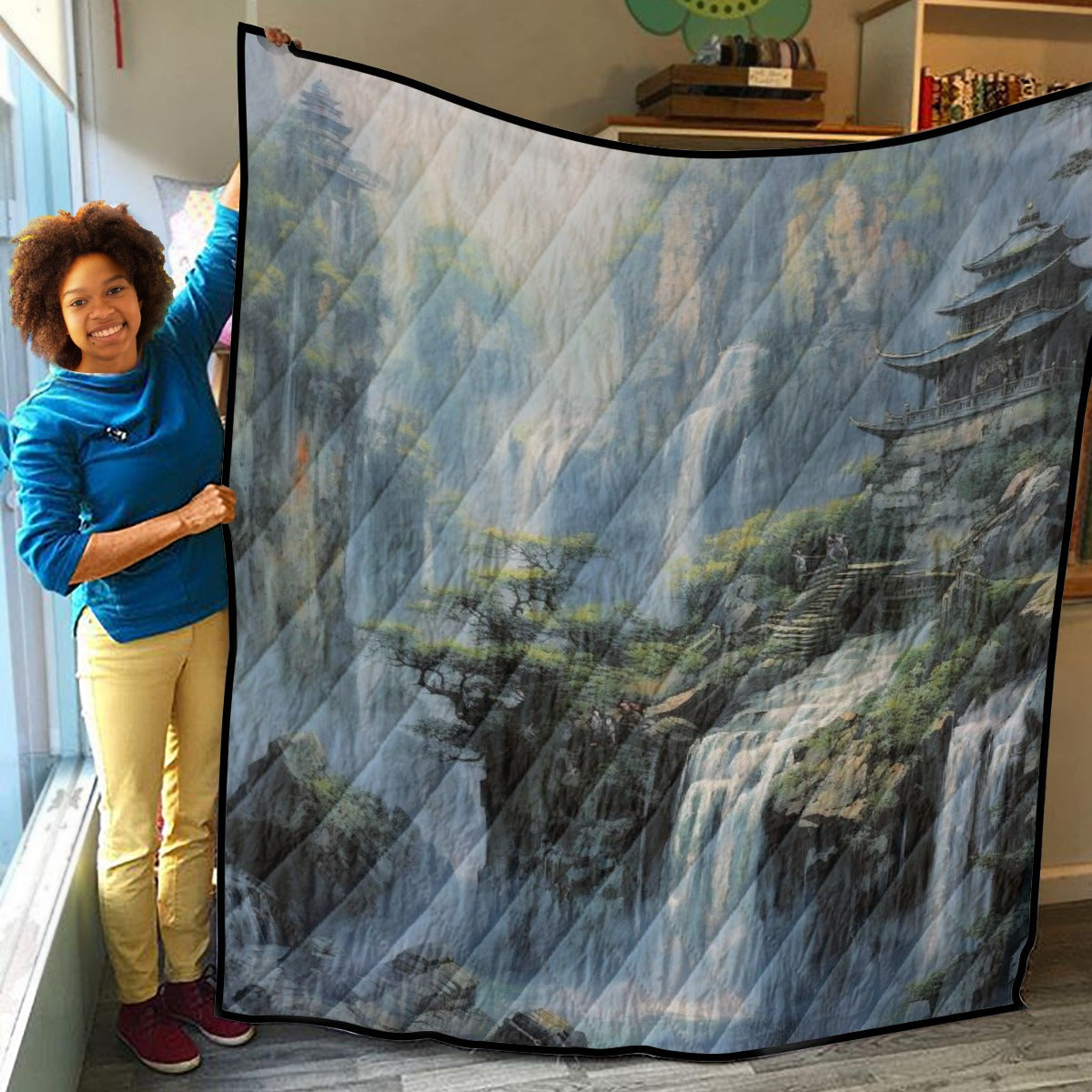 Waterfall Paradise Escape Quilt