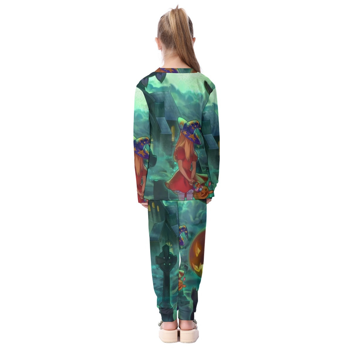 Sleepy Hallow Witch Kid's Pajamas Set