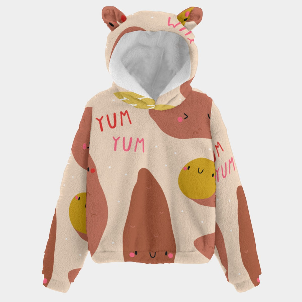 Fuzzy Friends Fleece Hoodie with Ears
