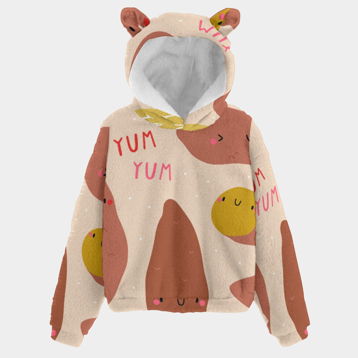 Fuzzy Friends Fleece Hoodie with Ears