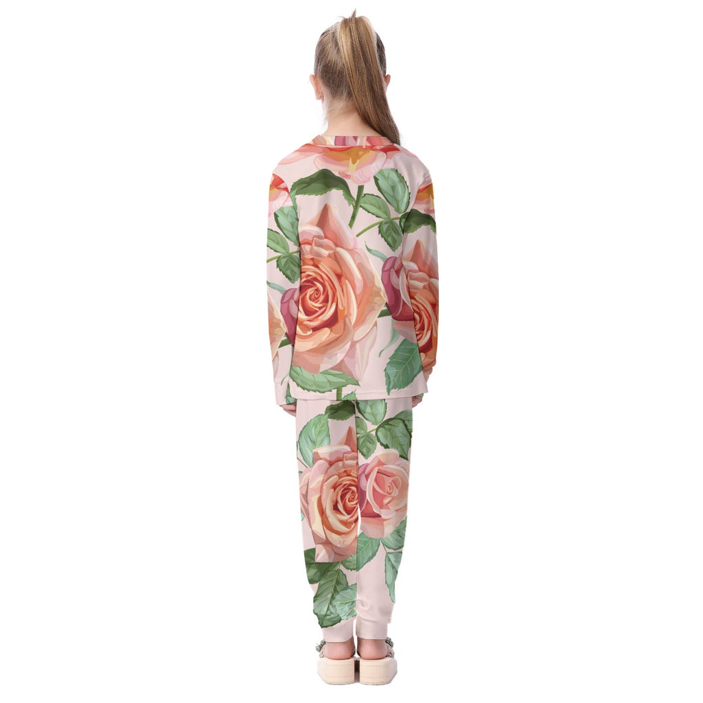 Rose Garden Kid's Pajamas Set