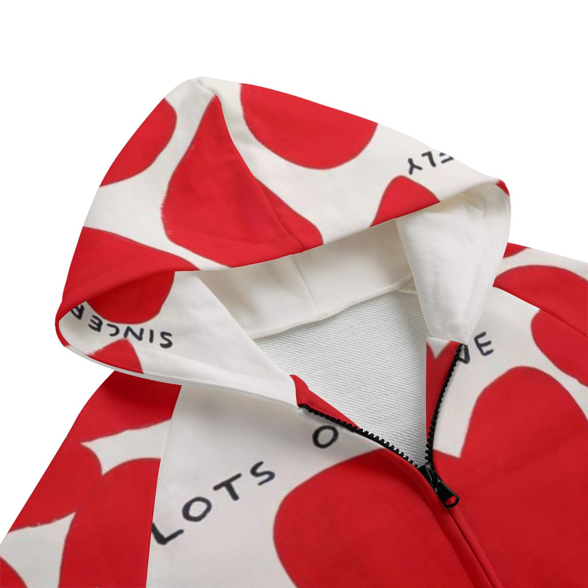 Sincerely Heart Jacket Hoodie Zip Up Children's Design