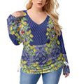 Secret Garden V-Neck Tee - Plus Size
