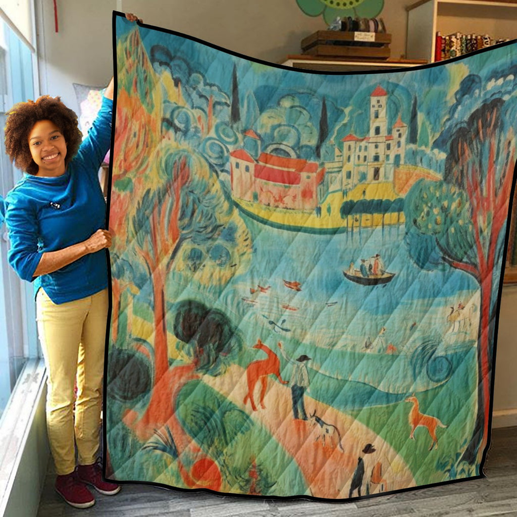 Scenic Lake Tranquility Quilt