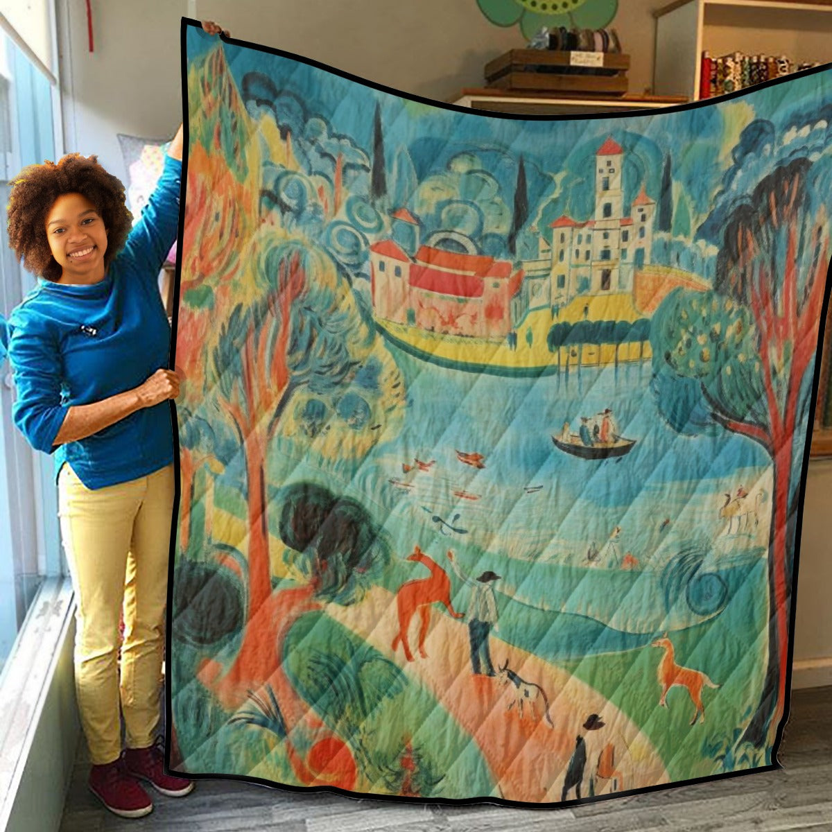 Scenic Lake Tranquility Quilt