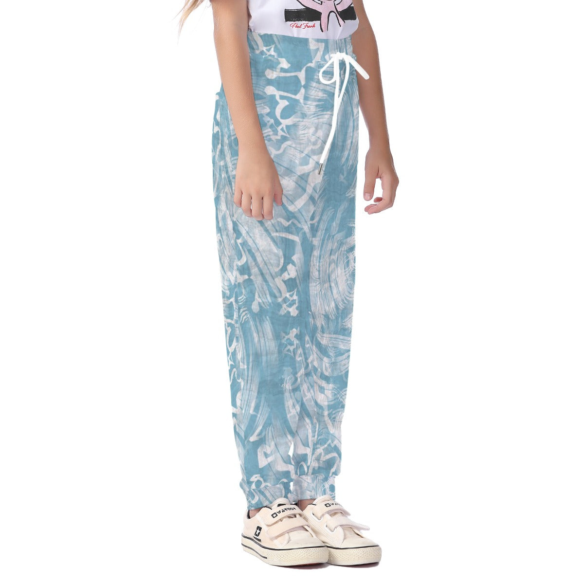 Ocean Wave Kids Joggers - Abstract Blue