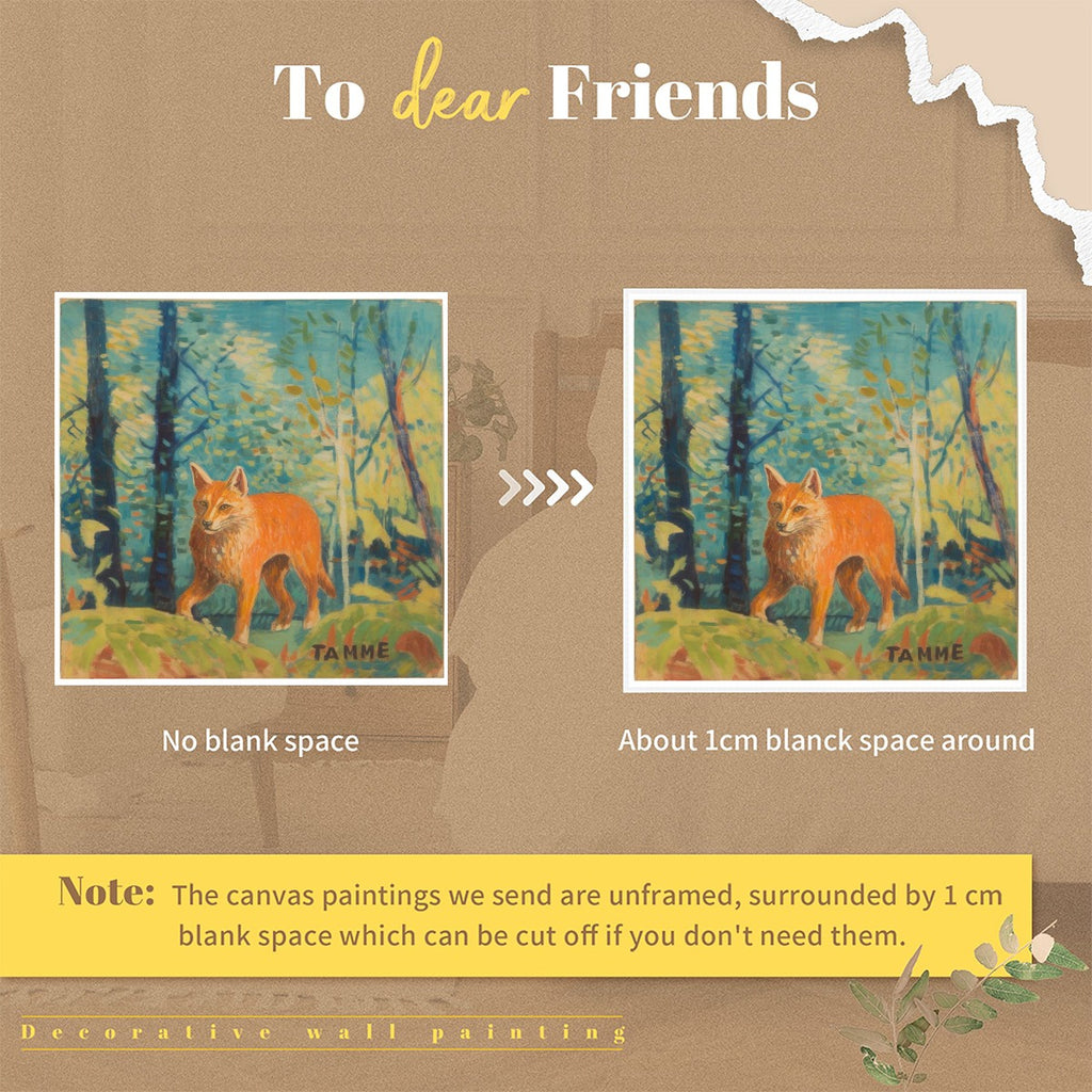 Woodland Fox Canvas Wall Art
