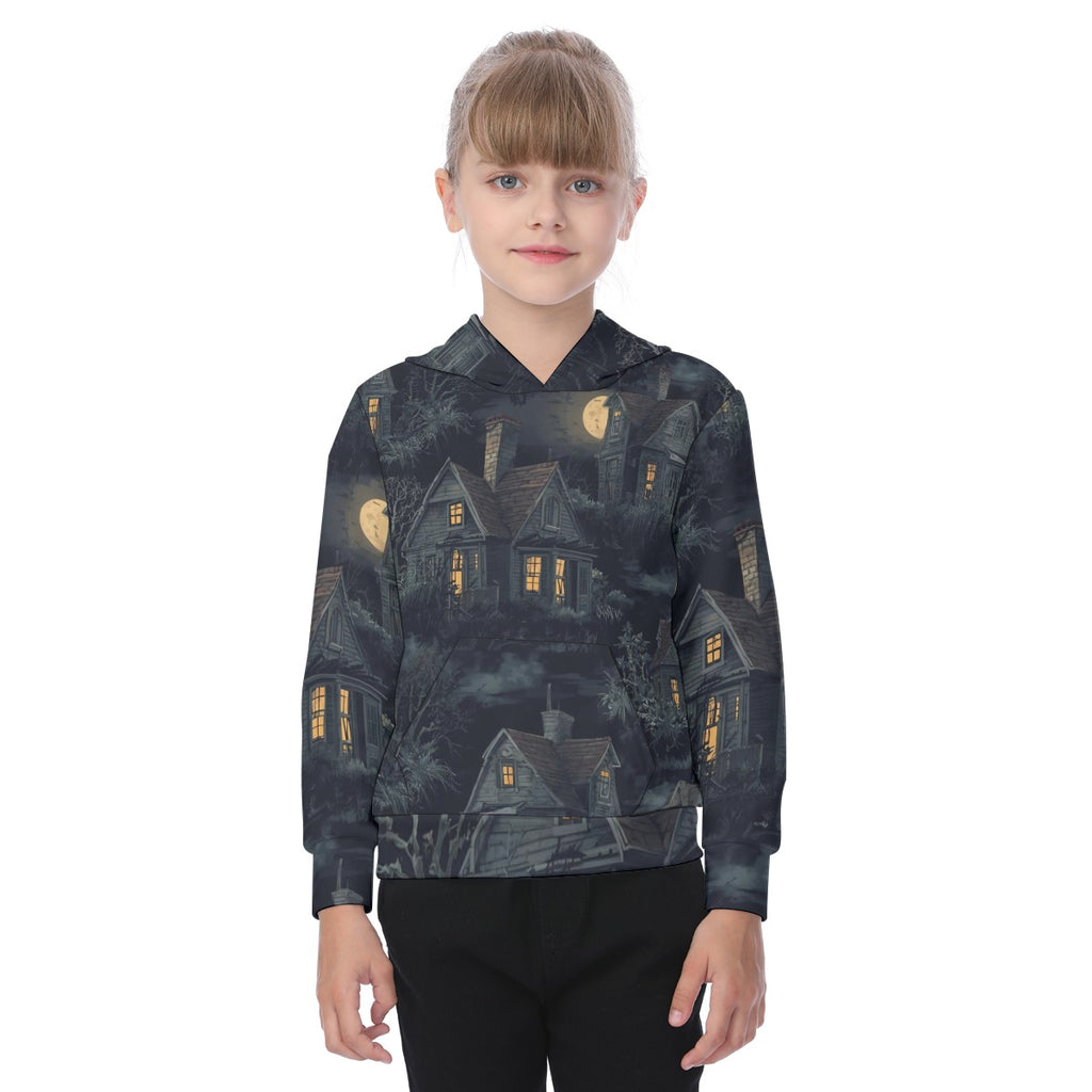 Spooky House Oversized Kid's Hoodie