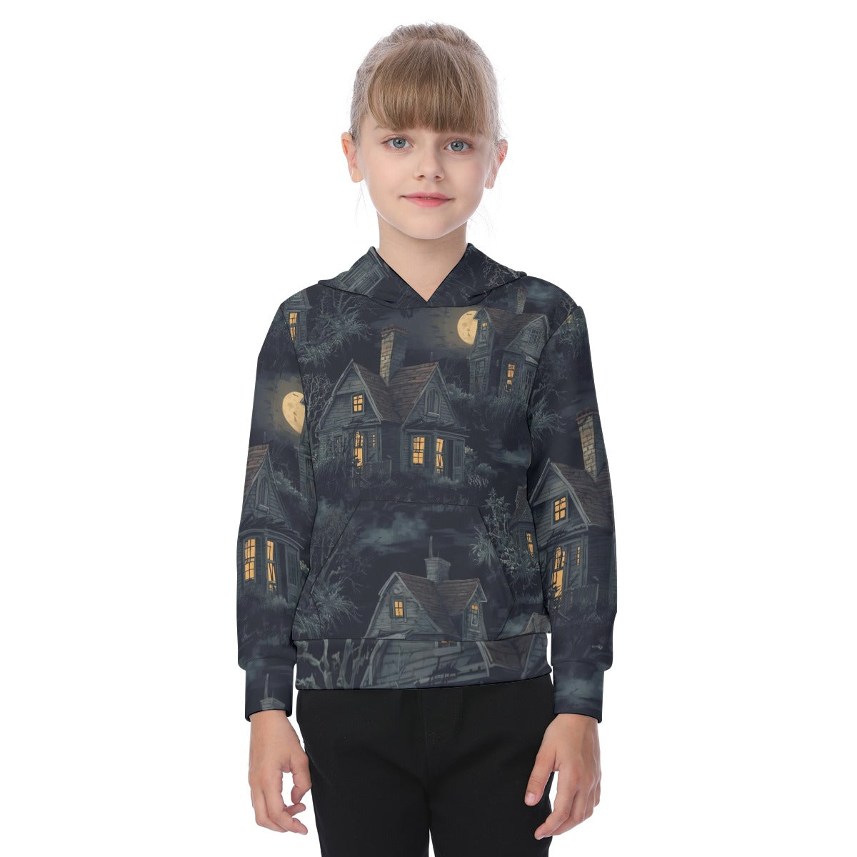 Spooky House Oversized Kid's Hoodie