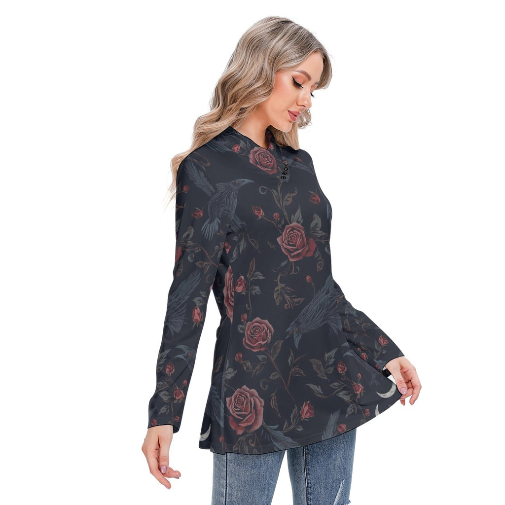 Poe Poe Spooky Women's Blouse