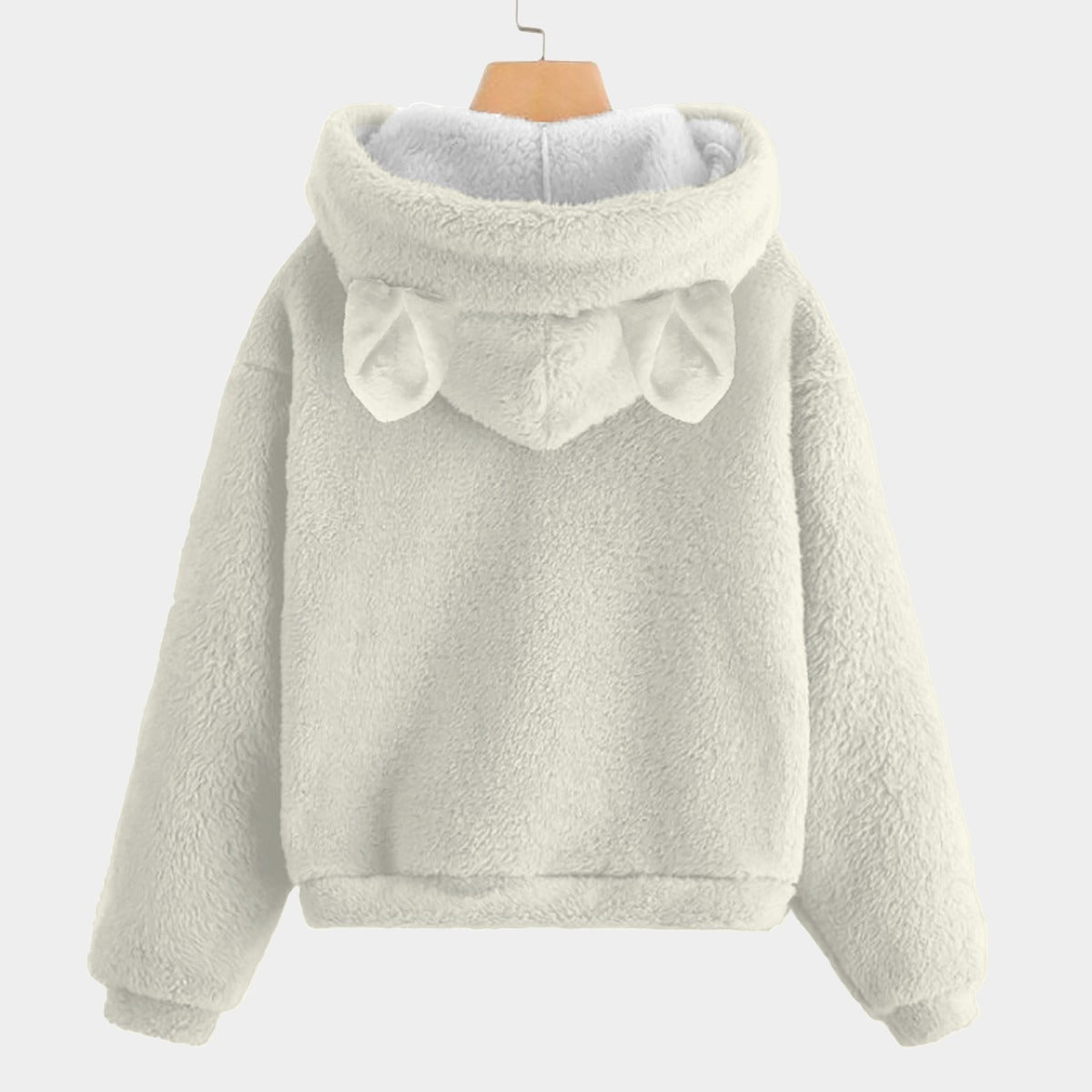 Smile Abstract Art Kid’s Borg Fleece Sweatshirt With Ear