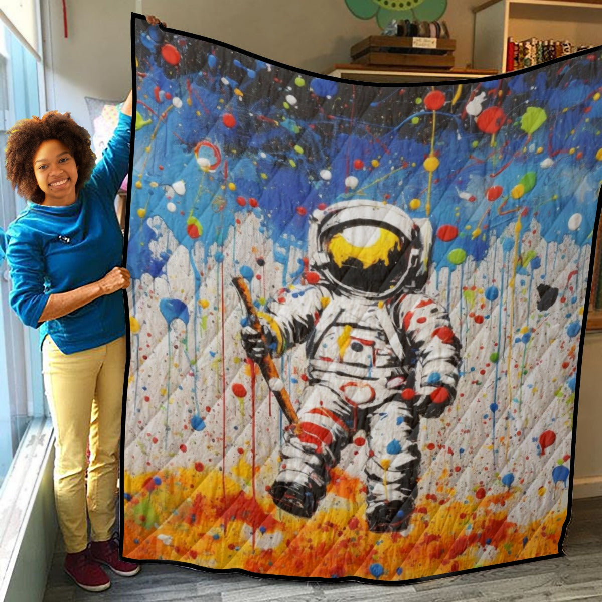 Sweet Dreams Astronaut Quilt