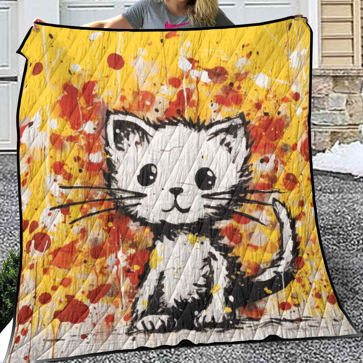 Cute Kitten Lightweight Quilt