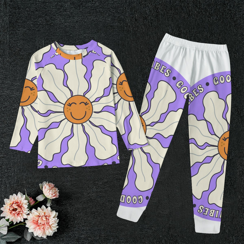 Hippy Flower Kid's Sleep Pajamas