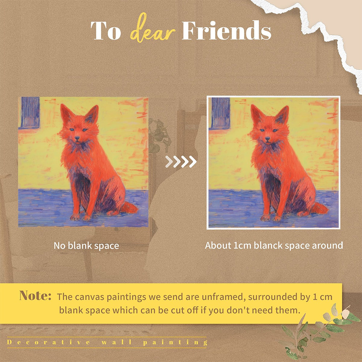 Modern Cat Portrait Canvas Wall Art