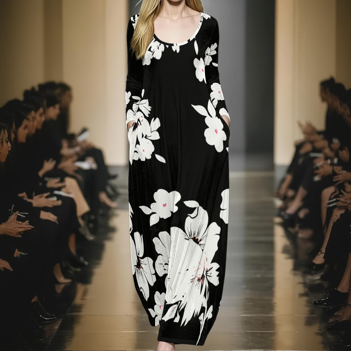 Midnight Elegance Velvet Maxi Dress