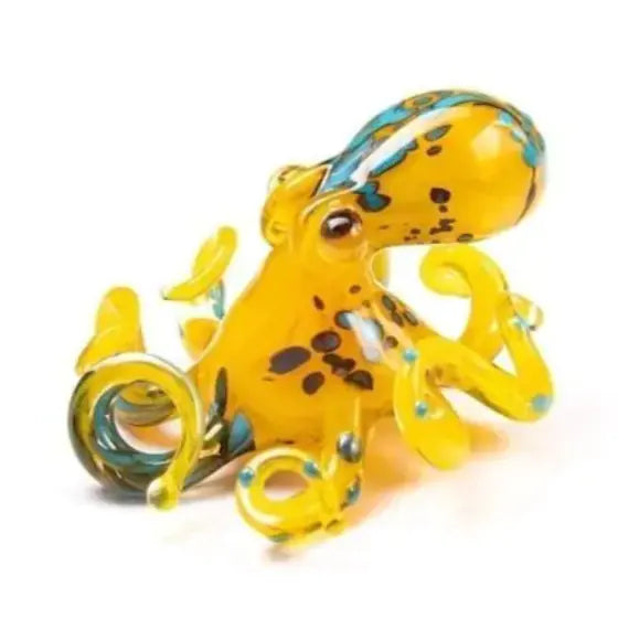 Handmade Captivating Octopus Glass Figurine (Single Piece)