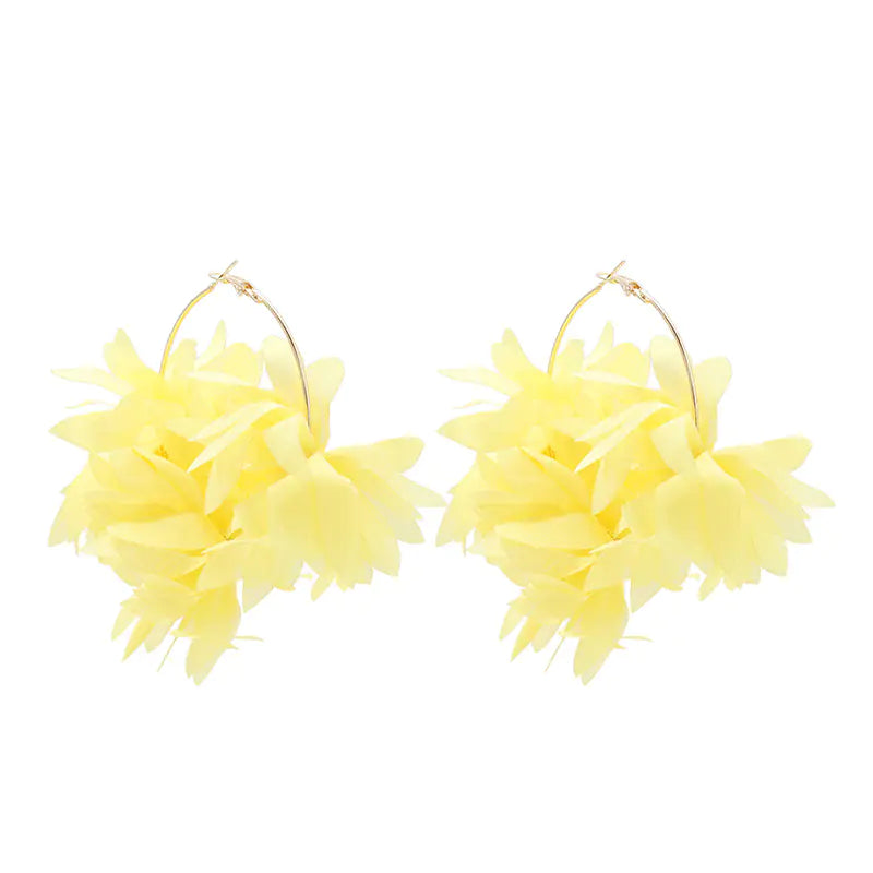 Handmade Personalized Chiffon Petal Earrings (Wholesale)