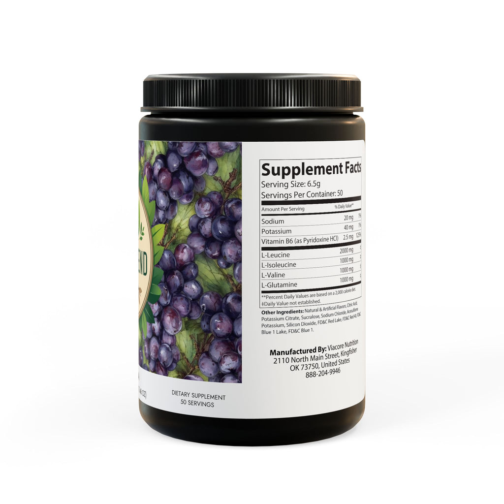 BCAA Supplement, Grape (325g, 11.46oz, 50 servings)