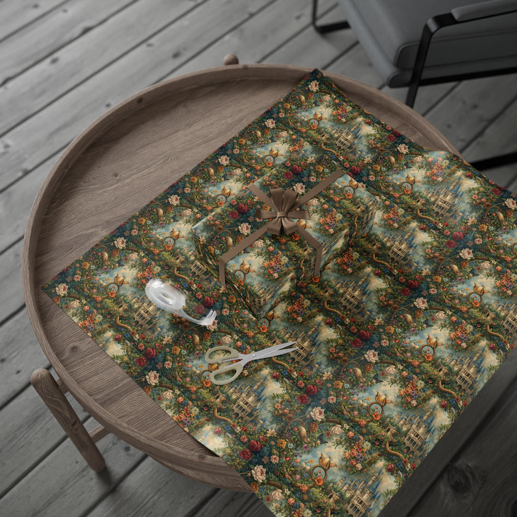 Charming Floral Wrapping Paper Rolls, Gift Wrap for Birthdays, Holidays, Celebrations, Eco-Friendly, Decorative Paper for All Occasions