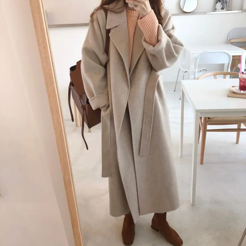 Vintage Handmade Wool Blend Overcoat