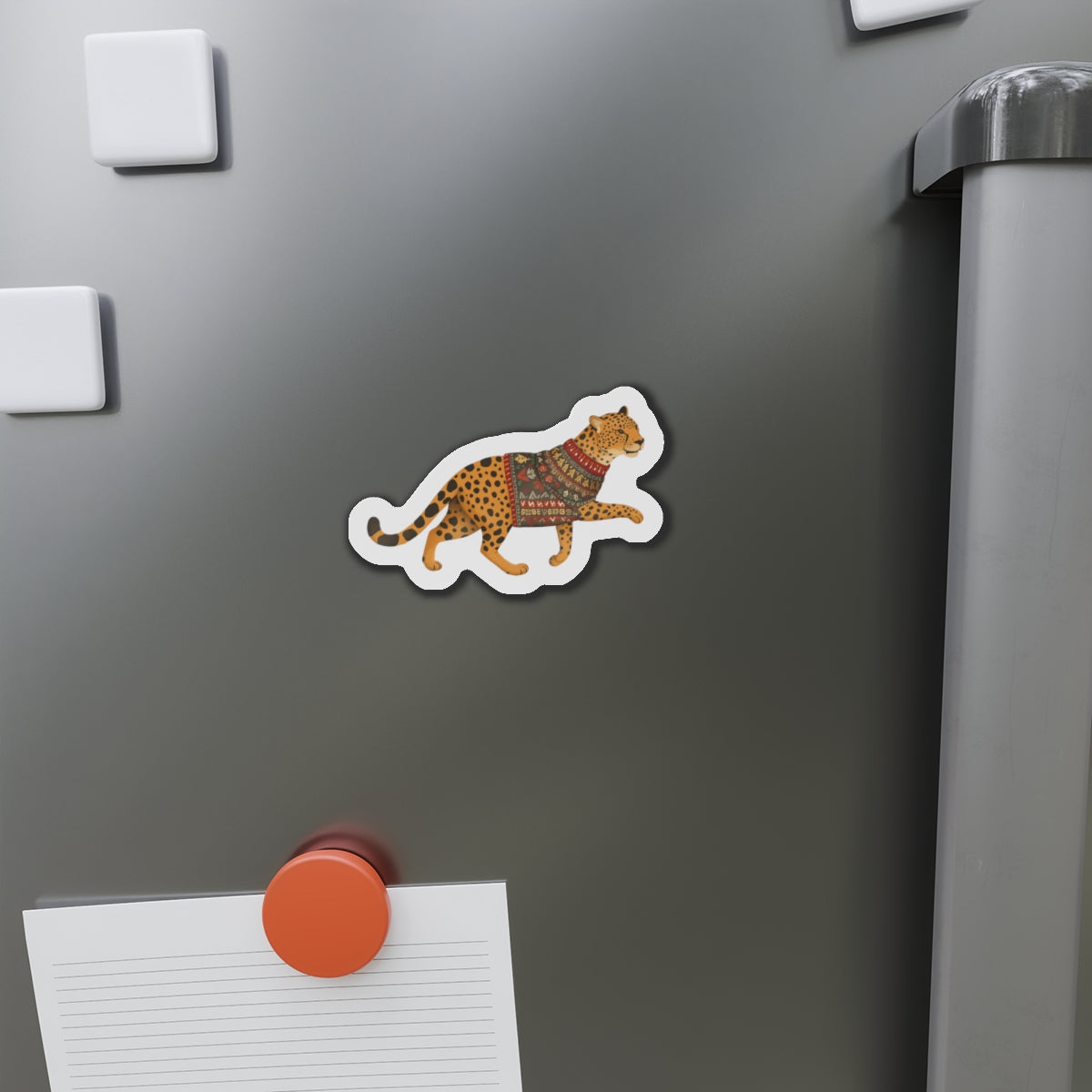Whimsical Leopard Die-Cut Magnets | Cute Animal Decor, Refrigerator Magnet, Playful Home Office Accessories, Gift for Animal Lovers, [...]