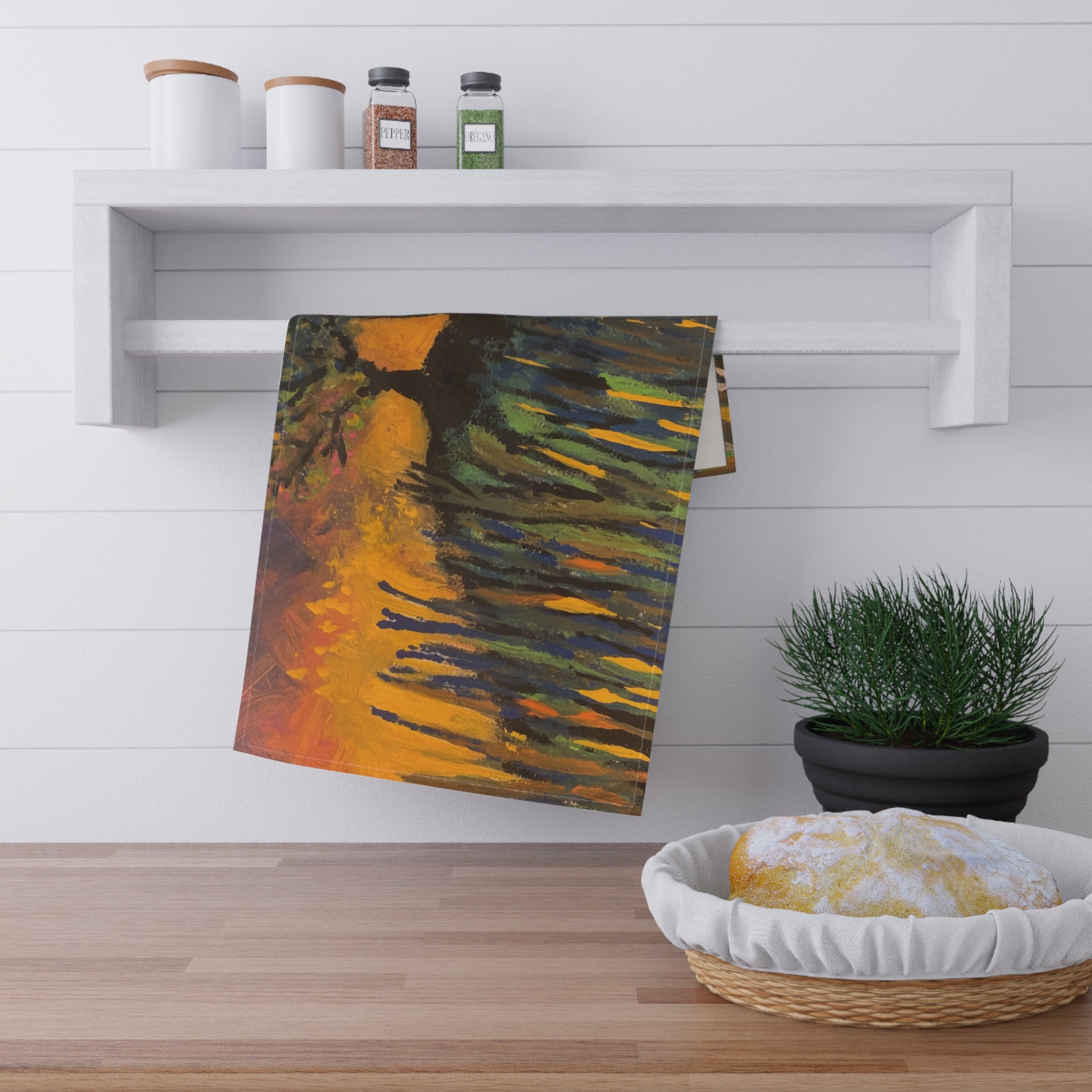 Vibrant Art Tea Towels, Colorful Kitchen Decor, Perfect Gift for Home Chefs, Unique Table Linens, Housewarming, Thanksgiving