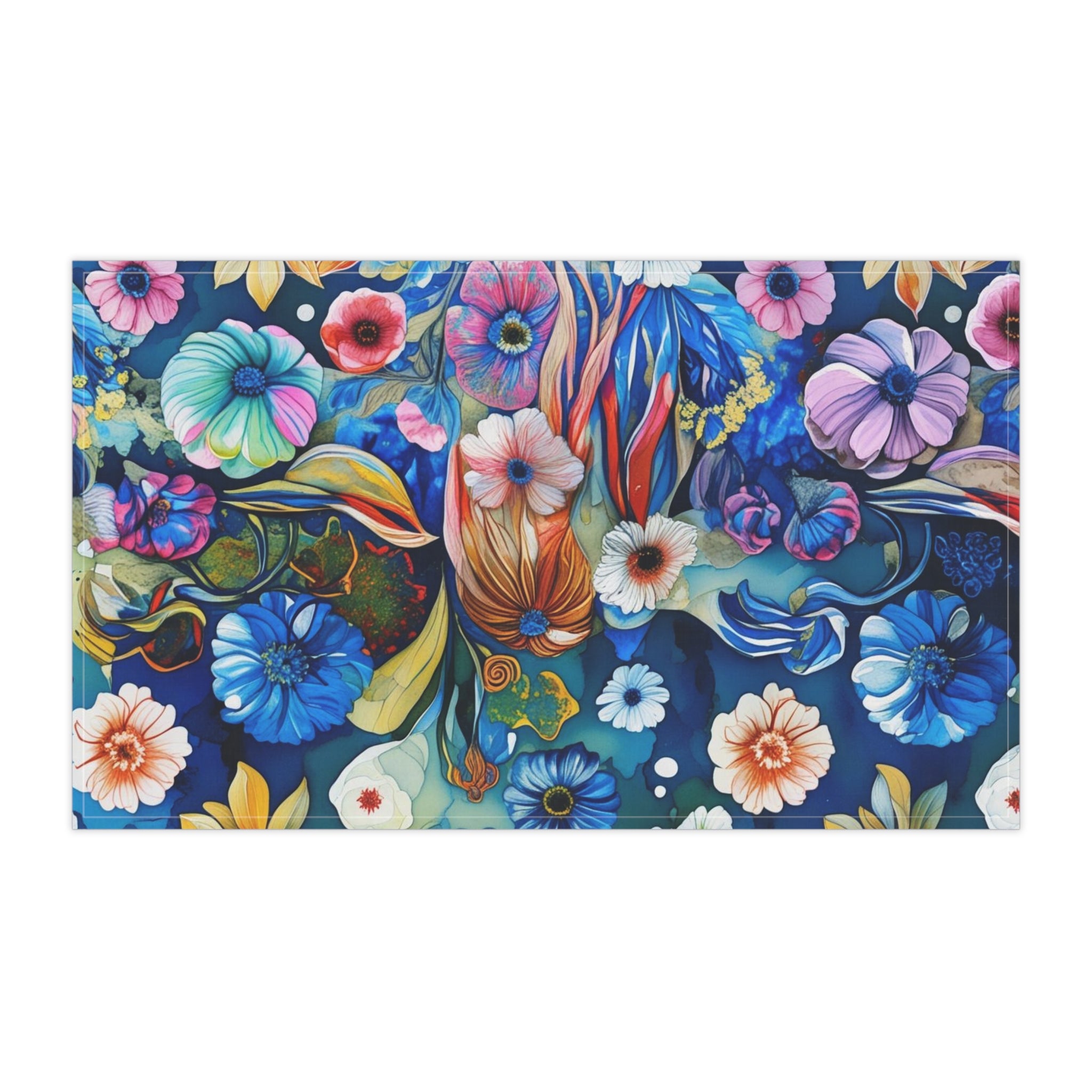 Vibrant Floral Tea Towels, Kitchen Accessories, Colorful Home Decor, Gift for Garden Lovers, Spring or Housewarming Gift