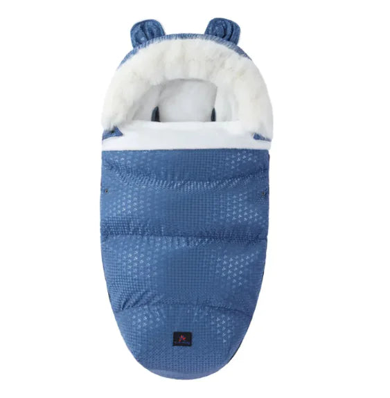 Baby Soft Flower Sleeping Bag with Fur Collar