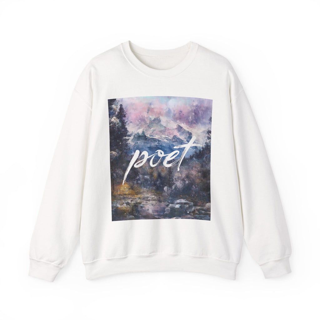 Poet Crewneck Sweatshirt, Cozy Unisex Sweatshirt for Writers, Artistic Gift, Literati Apparel, Comfortable Casual Wear