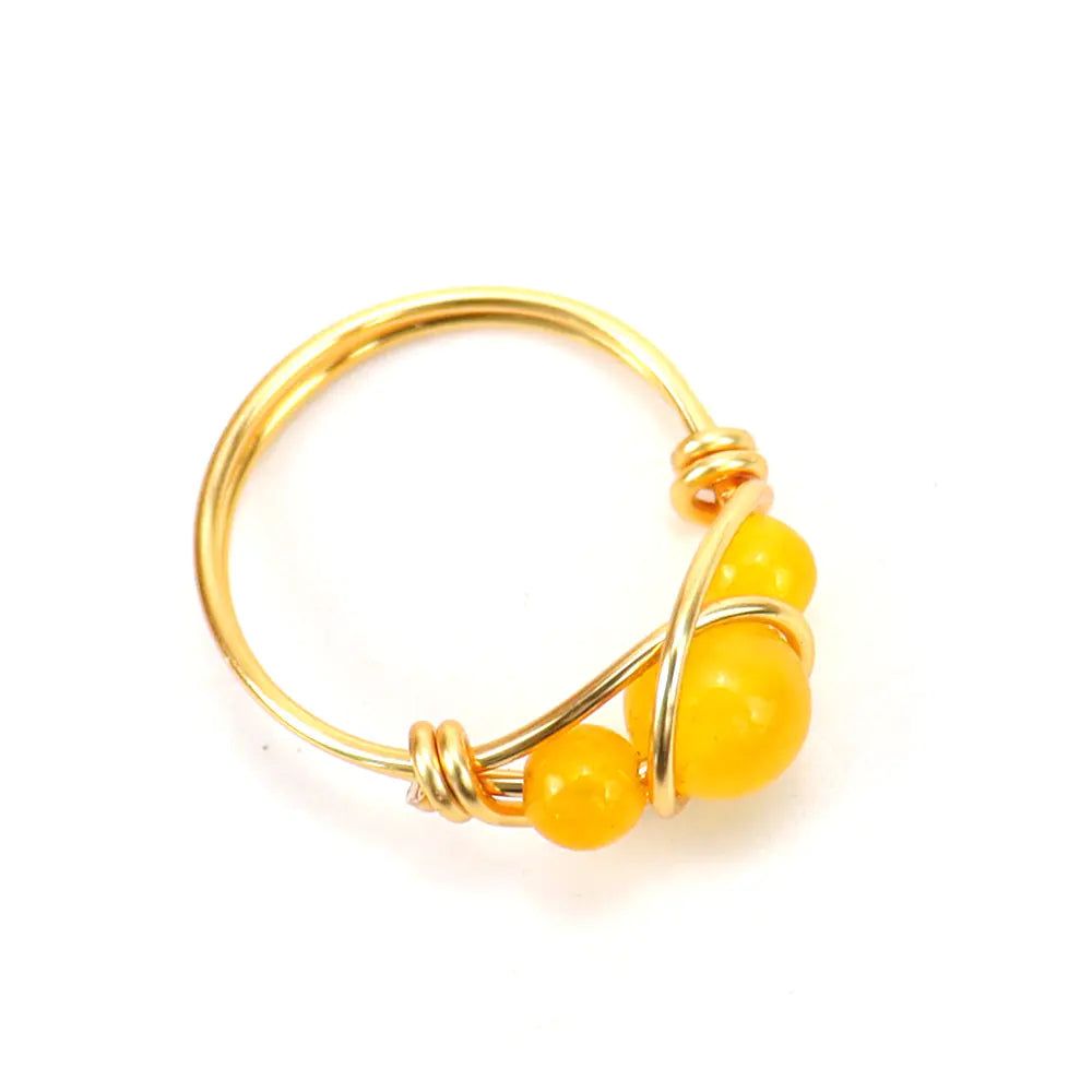 Adjustable Handmade Crystal Ring for Women