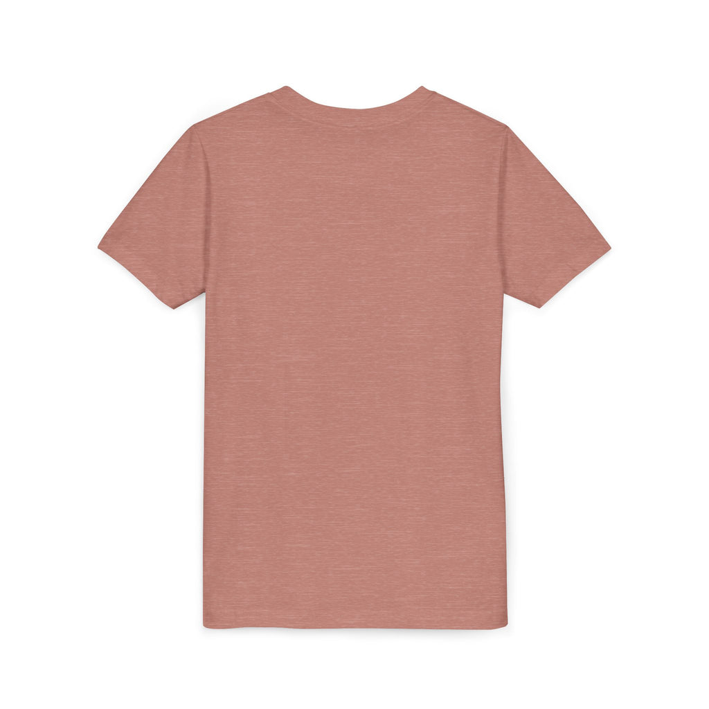 Youth Short Sleeve Tee with Floral Heart Design, Cute Love Tee for Kids, Perfect for Birthdays, Valentine's Day, Everyday Wear, Gift Idea