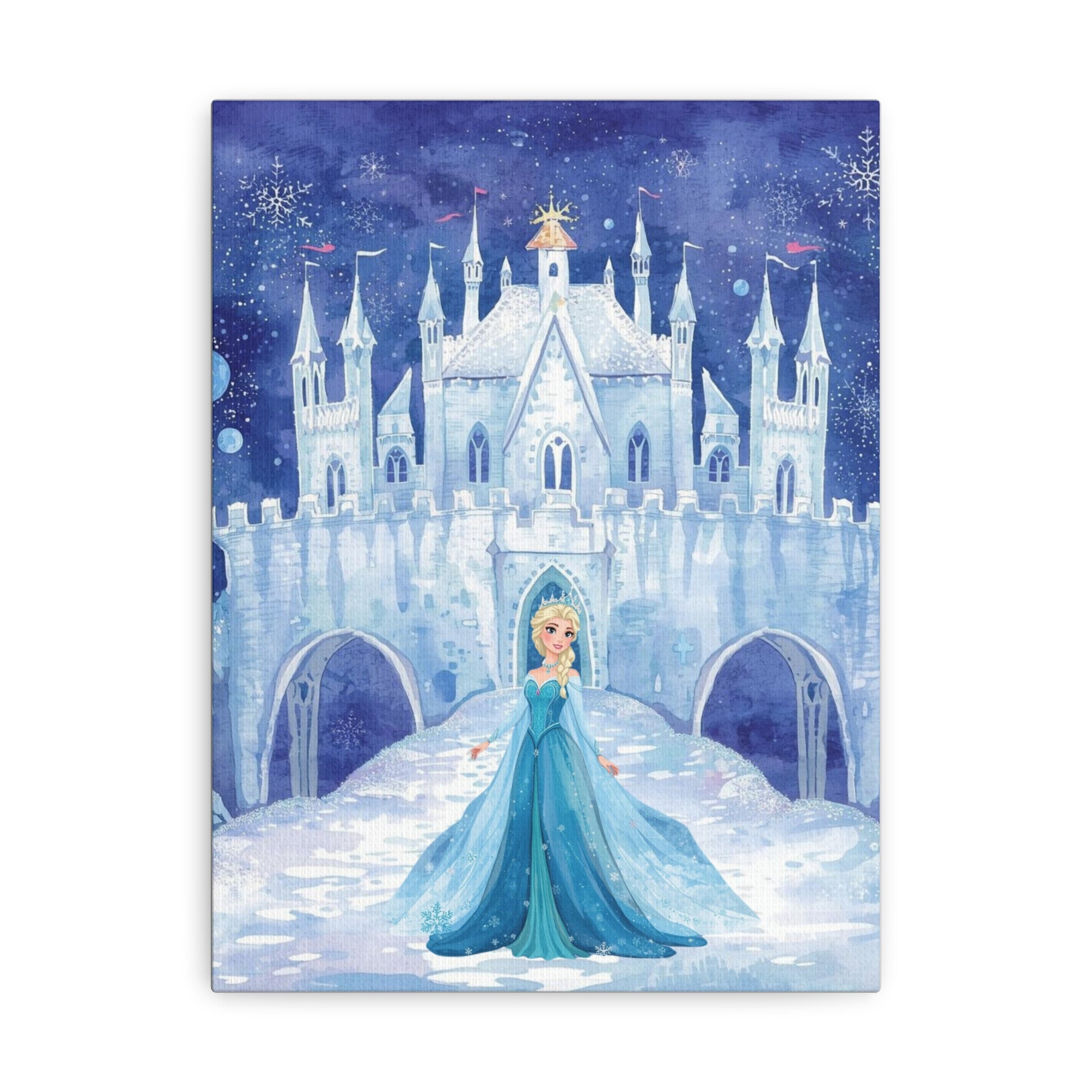 Princess Ice Castle Matte Canvas Wall Art
