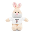 Personalized Tees on Stuffed Animals, Cute Gift for Kids, Birthday, Holidays, Plush Toy, Custom Bear