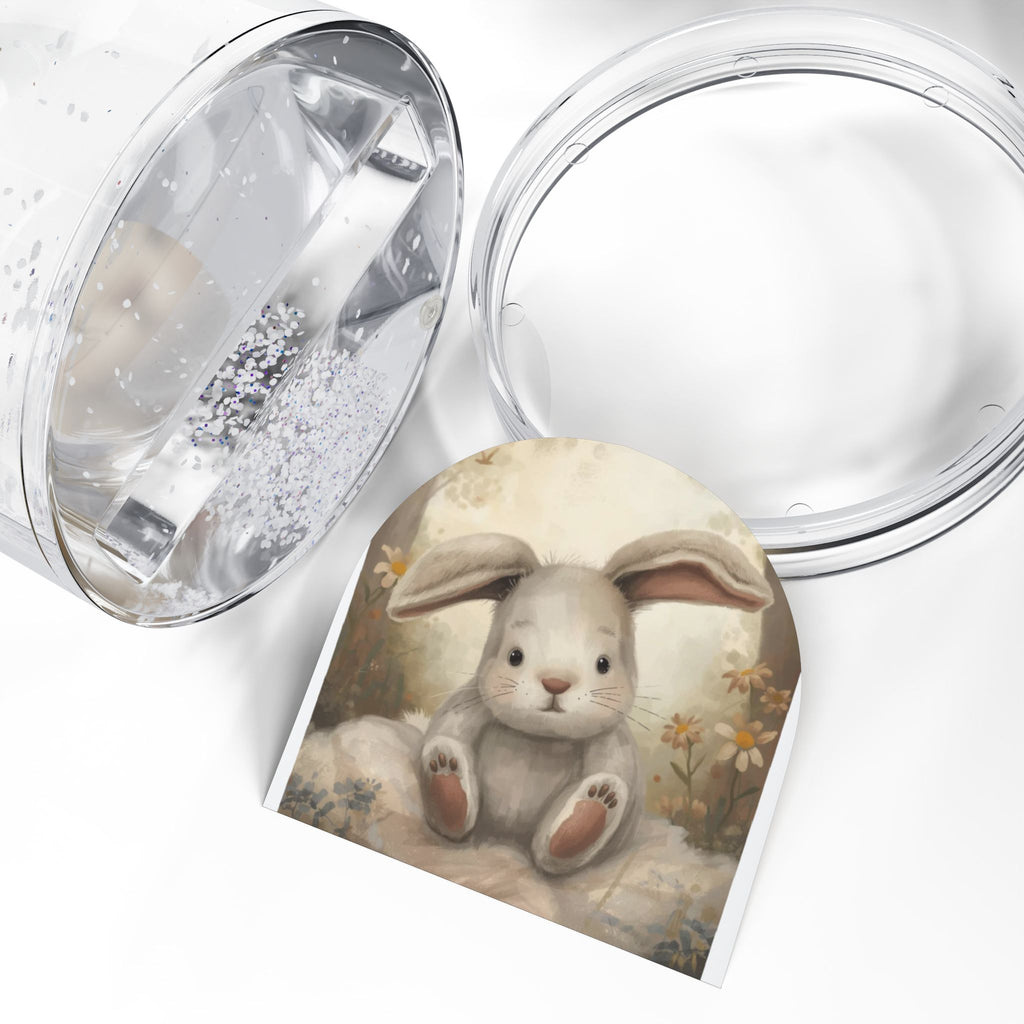 Whimsical Bunny Snow Globe, Charming Decor, Easter Gift, Collectible Keepsake, Seasonal Decoration, Adorable Home Accents