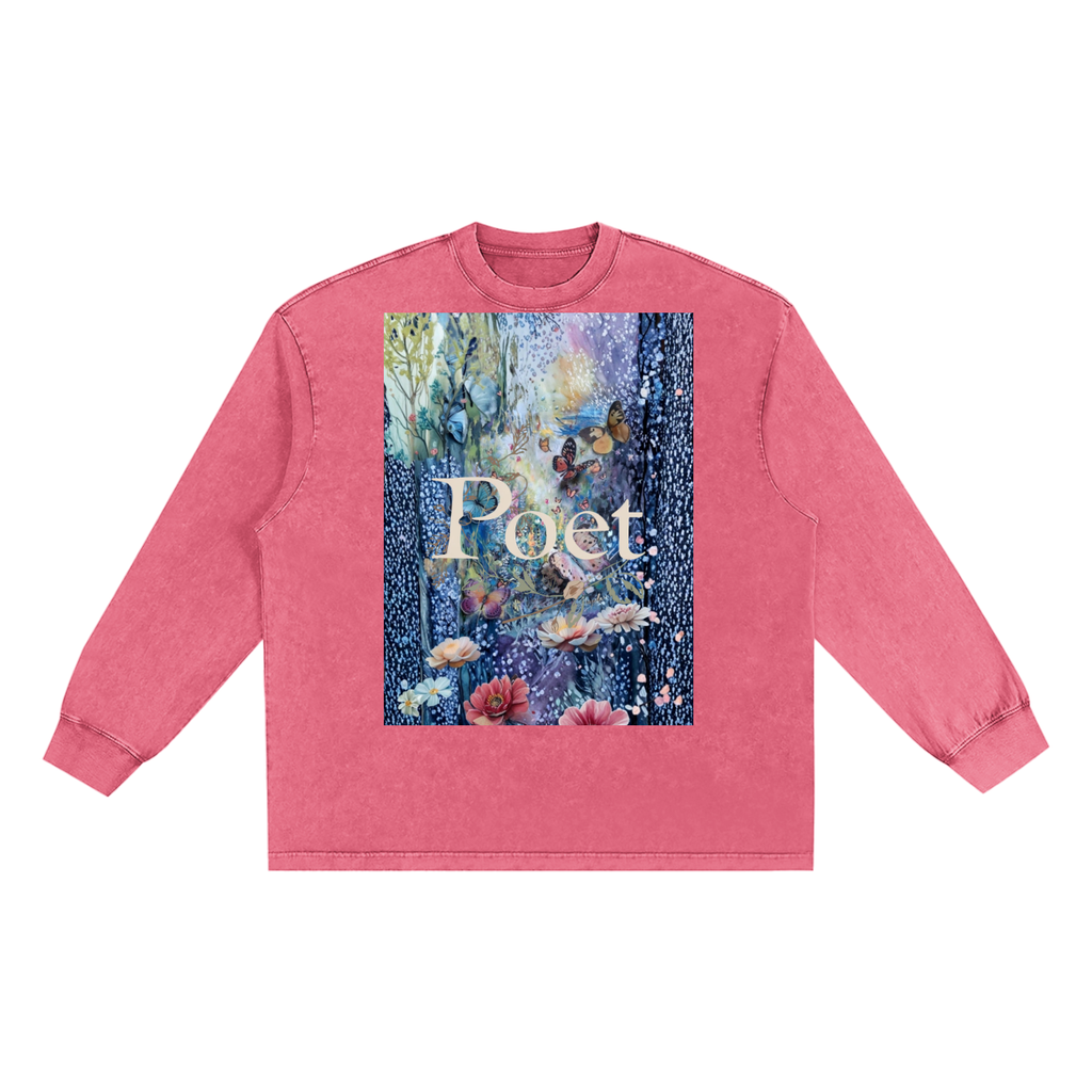 Snow Washed Frayed Edge T-Shirt