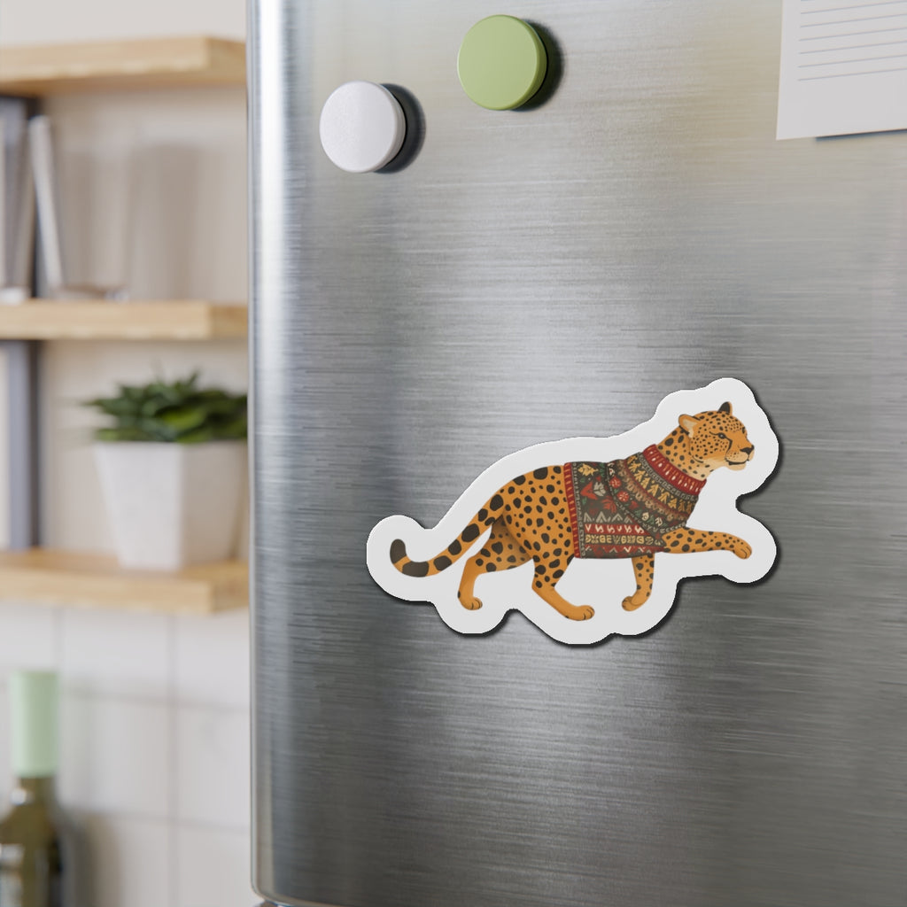 Whimsical Leopard Die-Cut Magnets | Cute Animal Decor, Refrigerator Magnet, Playful Home Office Accessories, Gift for Animal Lovers, [...]