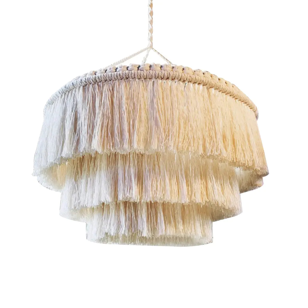 Bohemian Tapestry Lampshade - Handmade Nordic Decor