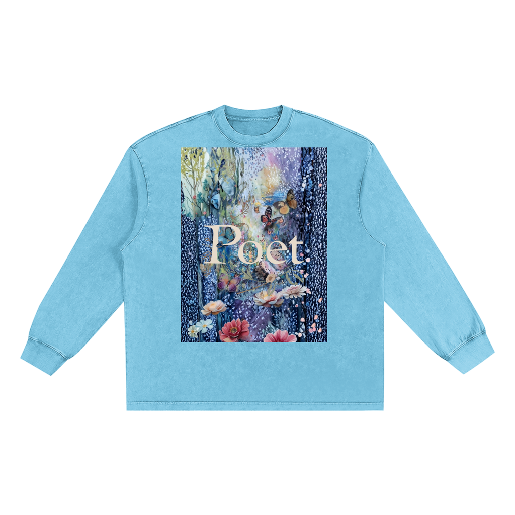 Snow Washed Frayed Edge T-Shirt
