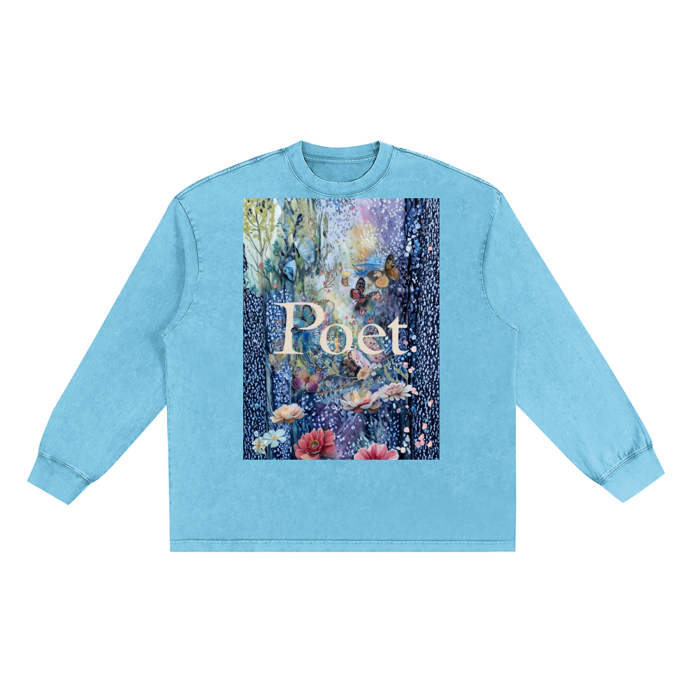 Snow Washed Frayed Edge T-Shirt