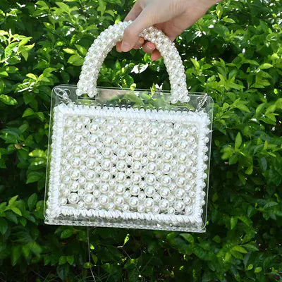 Handmade Beaded Pearl Bag