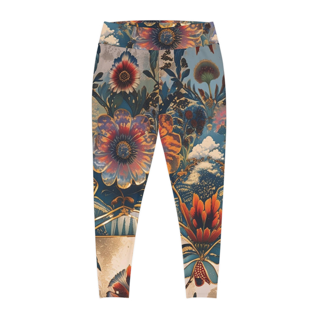 Bohemian Floral Plus Size Leggings, Comfortable Activewear for Women, Unique AOP Print, Yoga & Athleisure Leggings, Perfect for Casual [...]