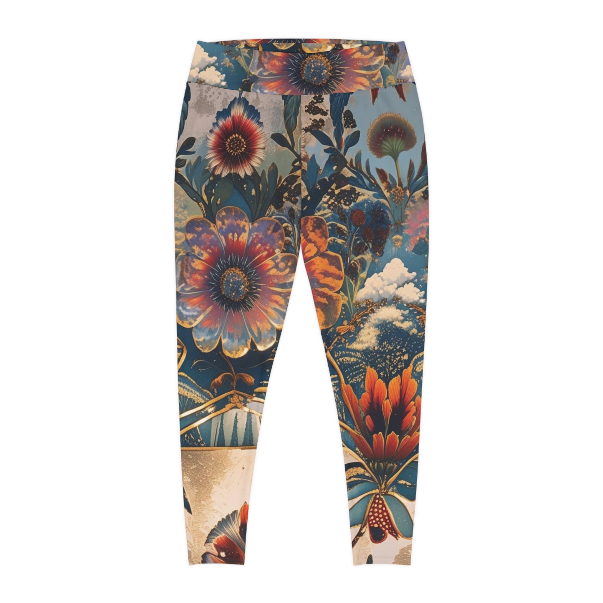 Bohemian Floral Plus Size Leggings, Comfortable Activewear for Women, Unique AOP Print, Yoga & Athleisure Leggings, Perfect for Casual [...]