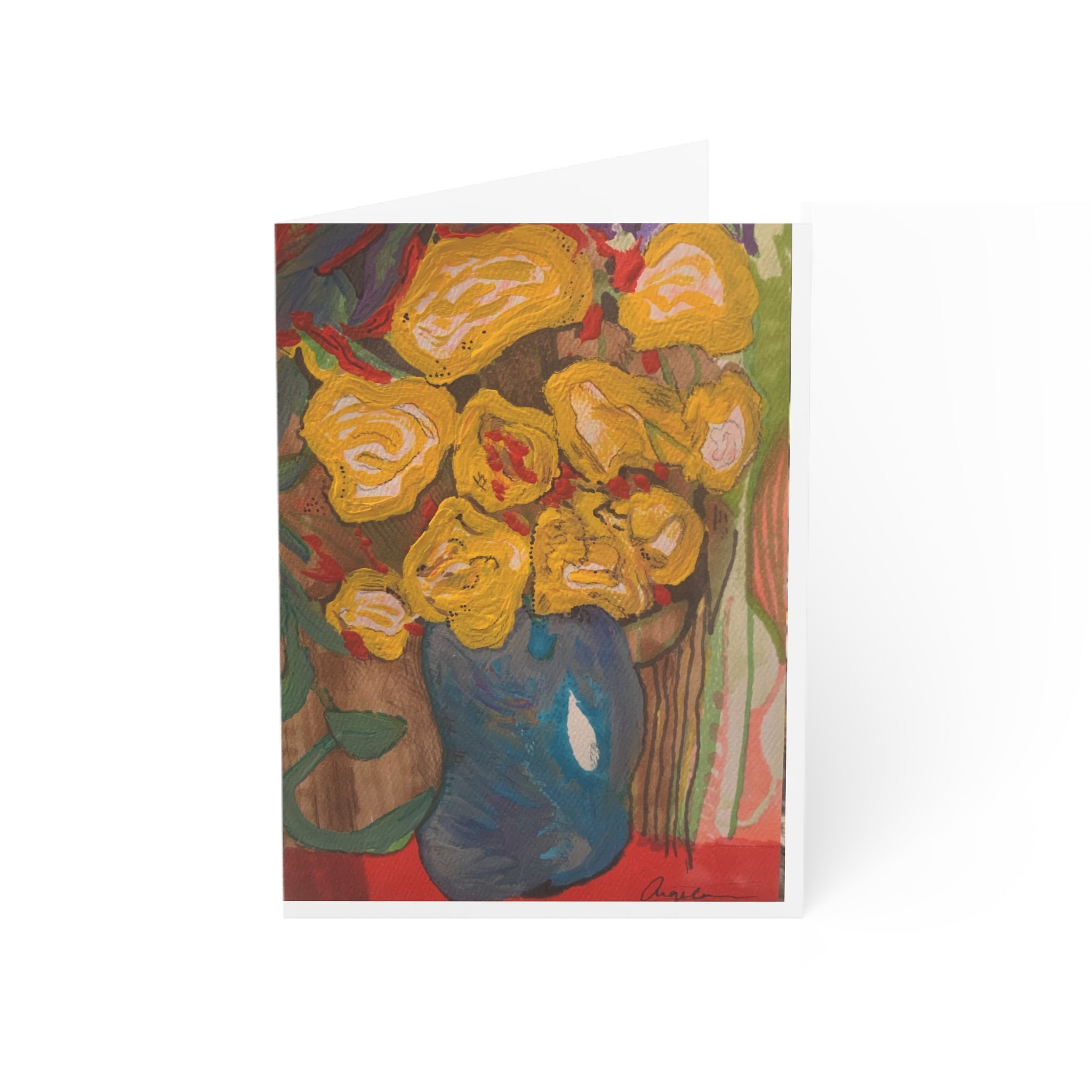 Artistic Floral Greeting Cards - Set of 1, 10, 30, or 50, Perfect for Birthdays, Thank You Notes, Celebrations, or Just Because